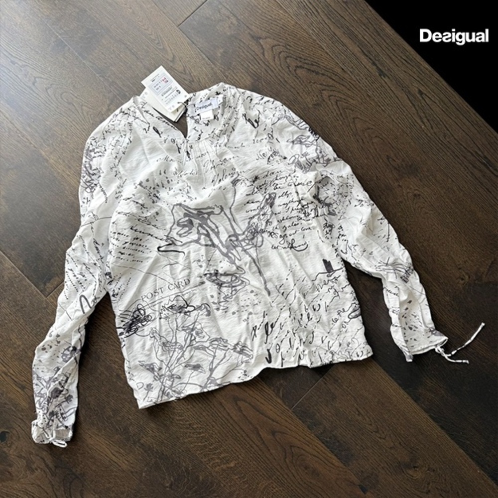 Desigual Blus Sign Graphic Shirt - M